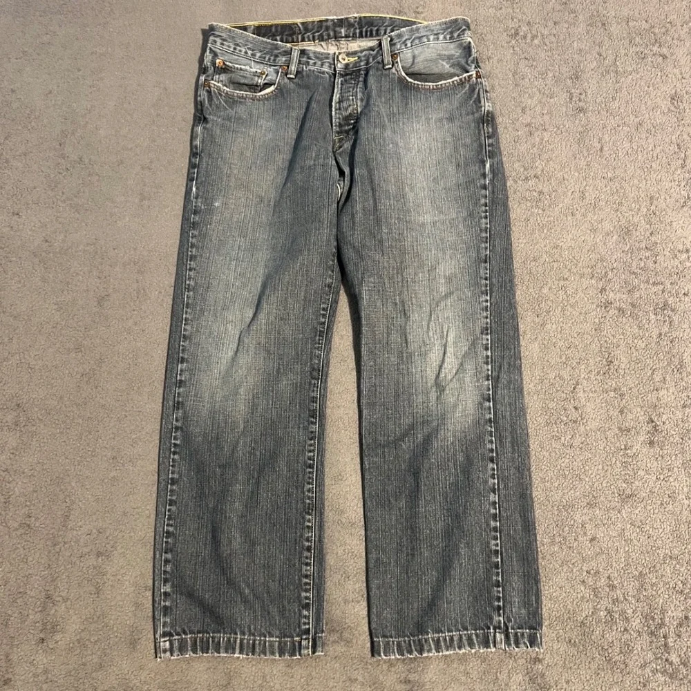 Vintage 90s Lucky Brand Hipster Jeans Mens 36x30 Straight Leg Button Fly
